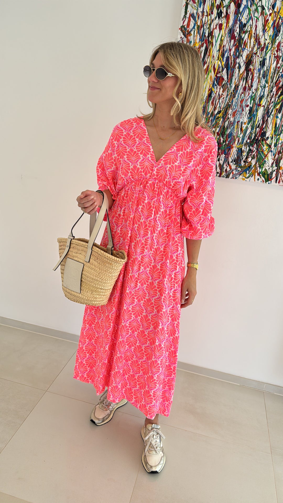 Maxi-Kleid mit Print