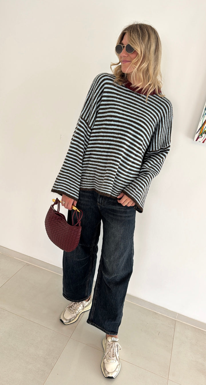 Gestreifter Pullover