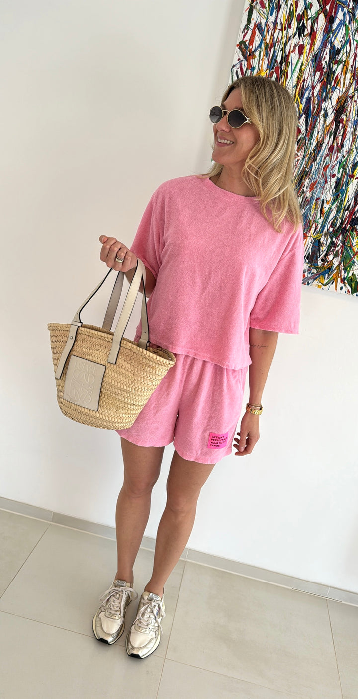 Frottee Set - Rosa