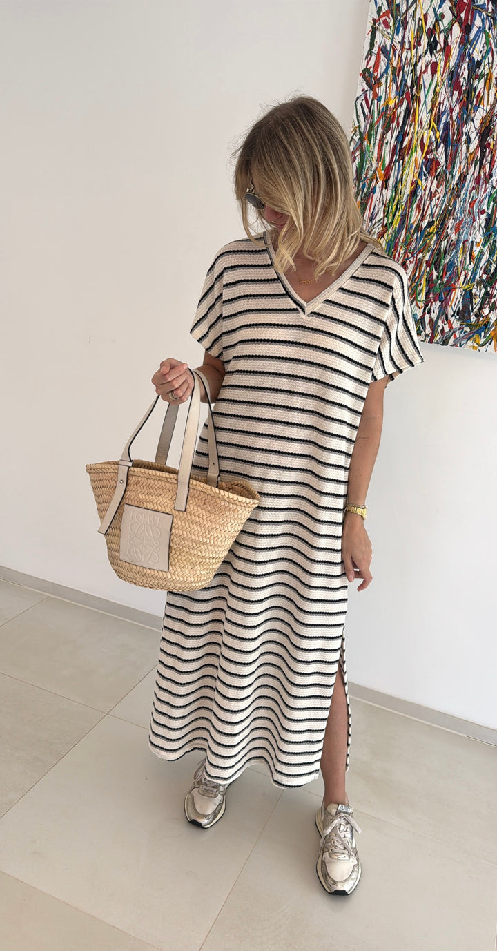 Strickkleid - Schwarz