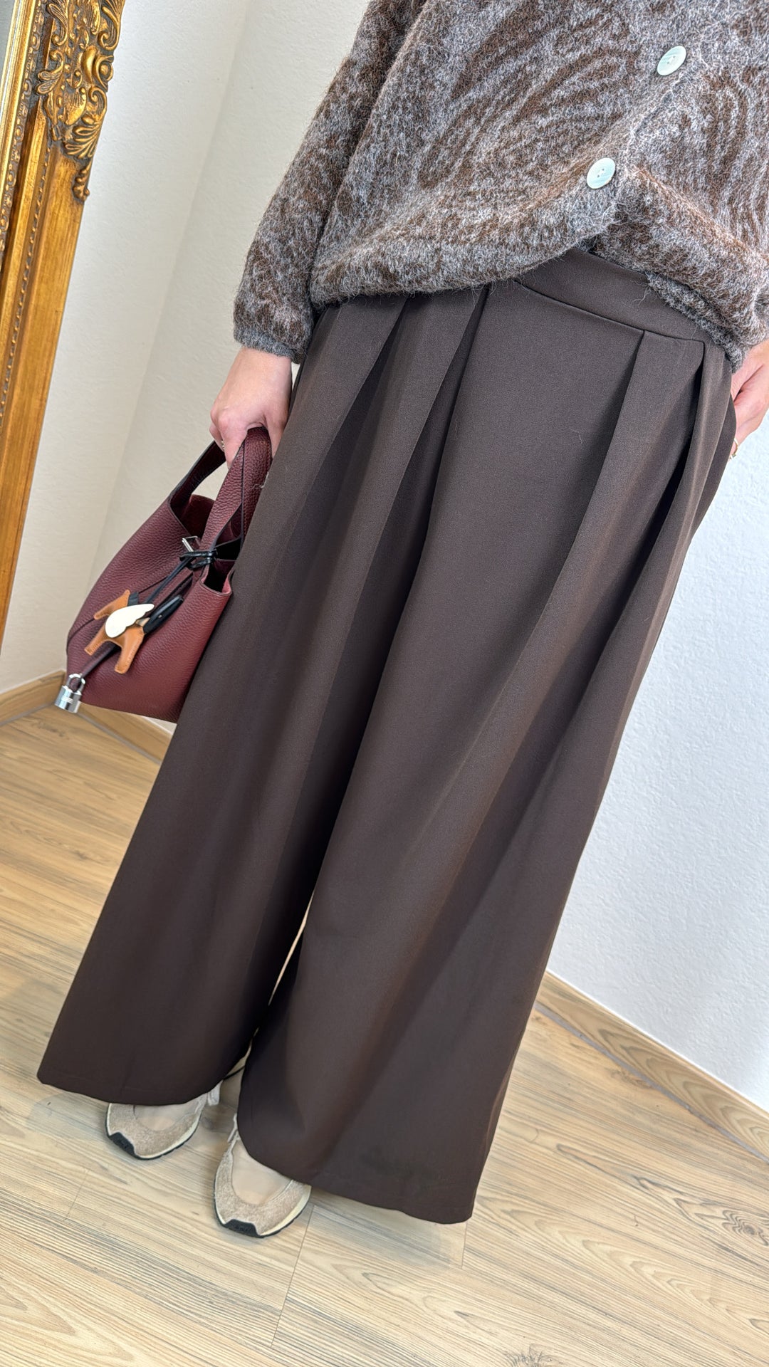 Stoffhose - Braun