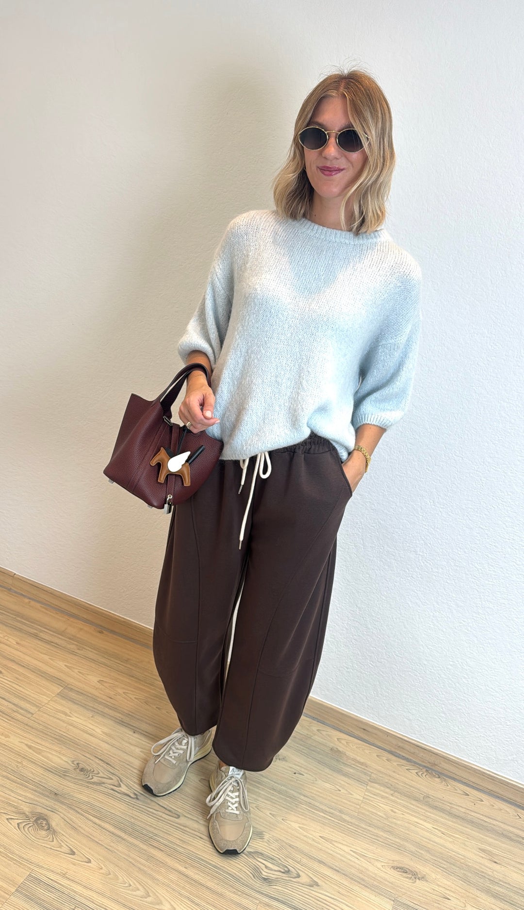 Mohair-Shirt - Hellblau