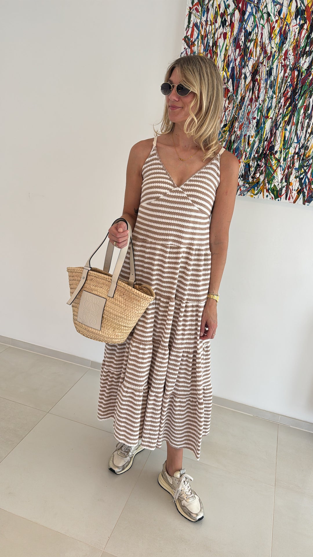 Maxi-Kleid - Taupe