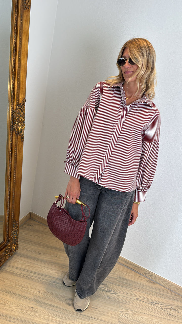 Bluse - Burgunder