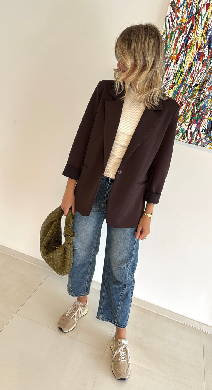Butterstoff Blazer - Braun