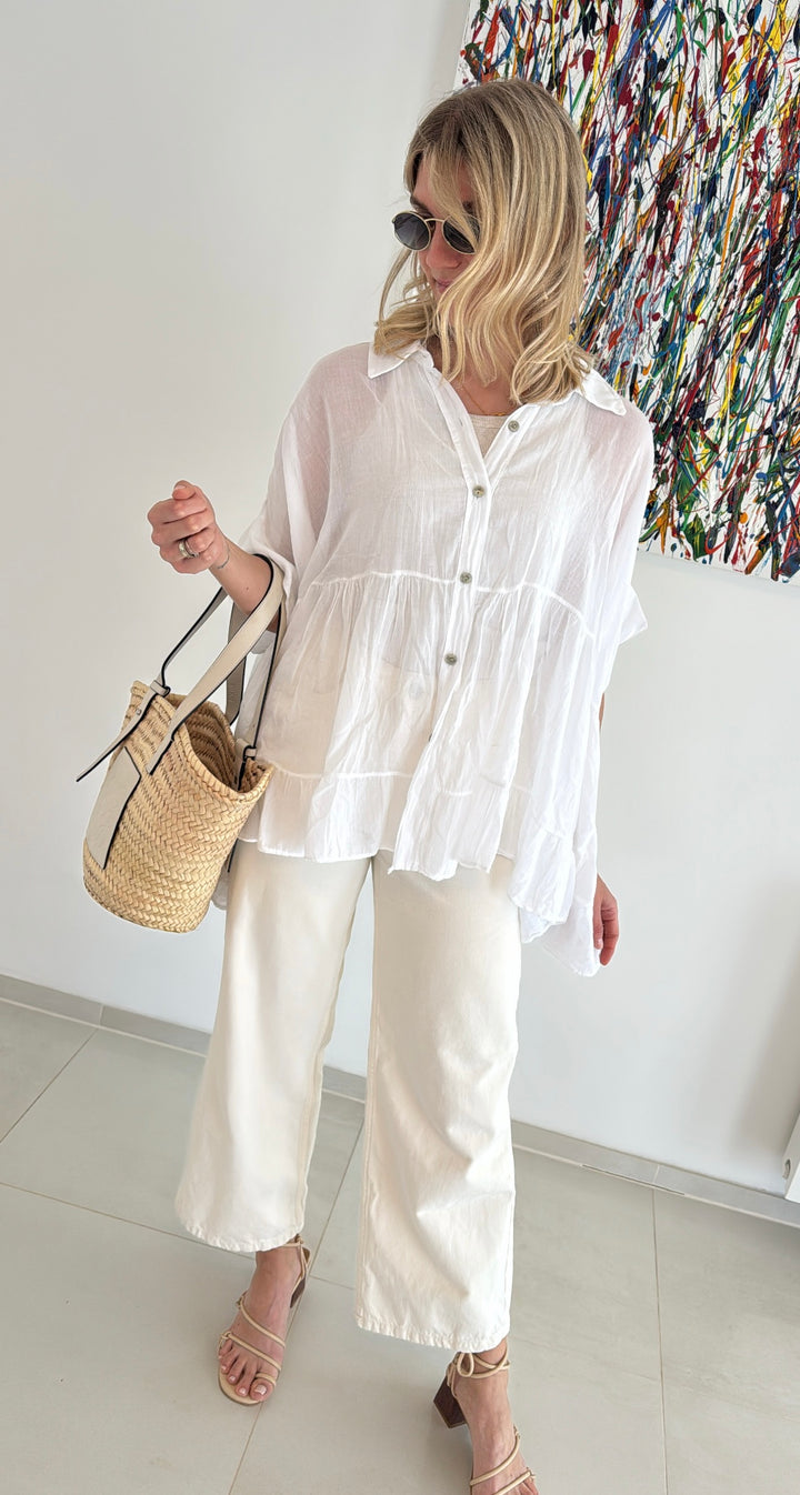 Bluse - Weiß