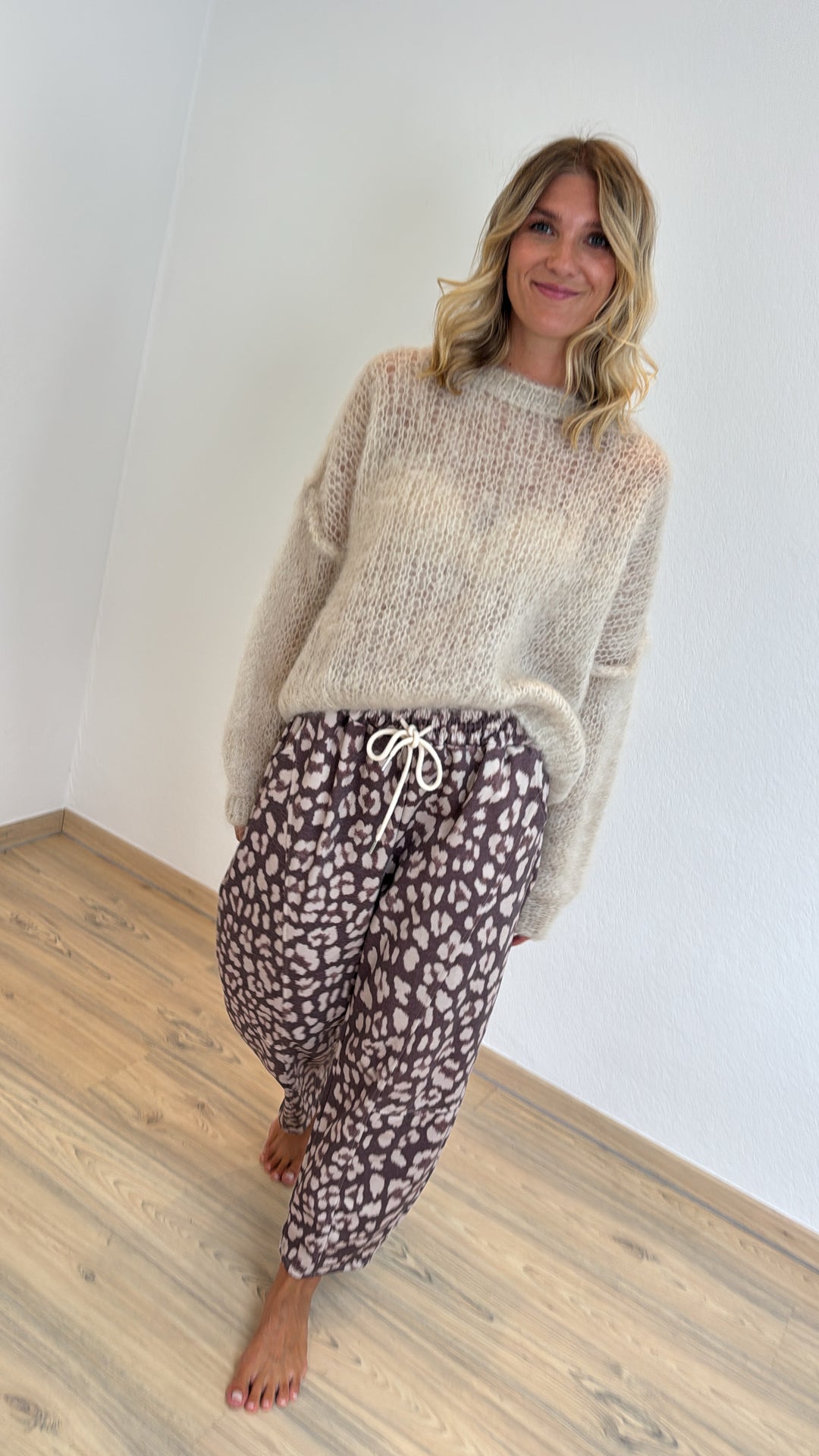 Luxury Mohair-Pullover - Beige