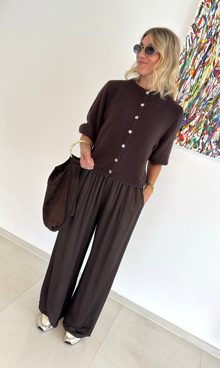 Angora-Cardigan - Braun