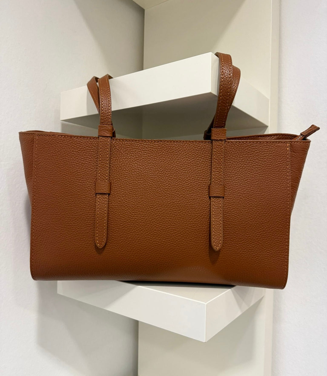 Shopper aus Leder - Braun