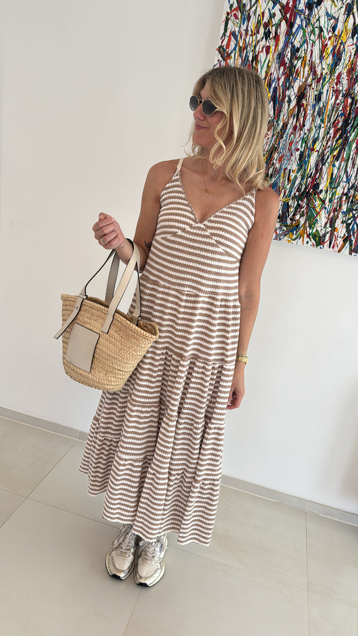 Maxi-Kleid - Taupe