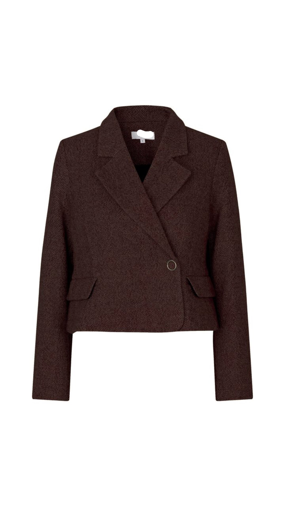 verkürzter Blazer - Schoko