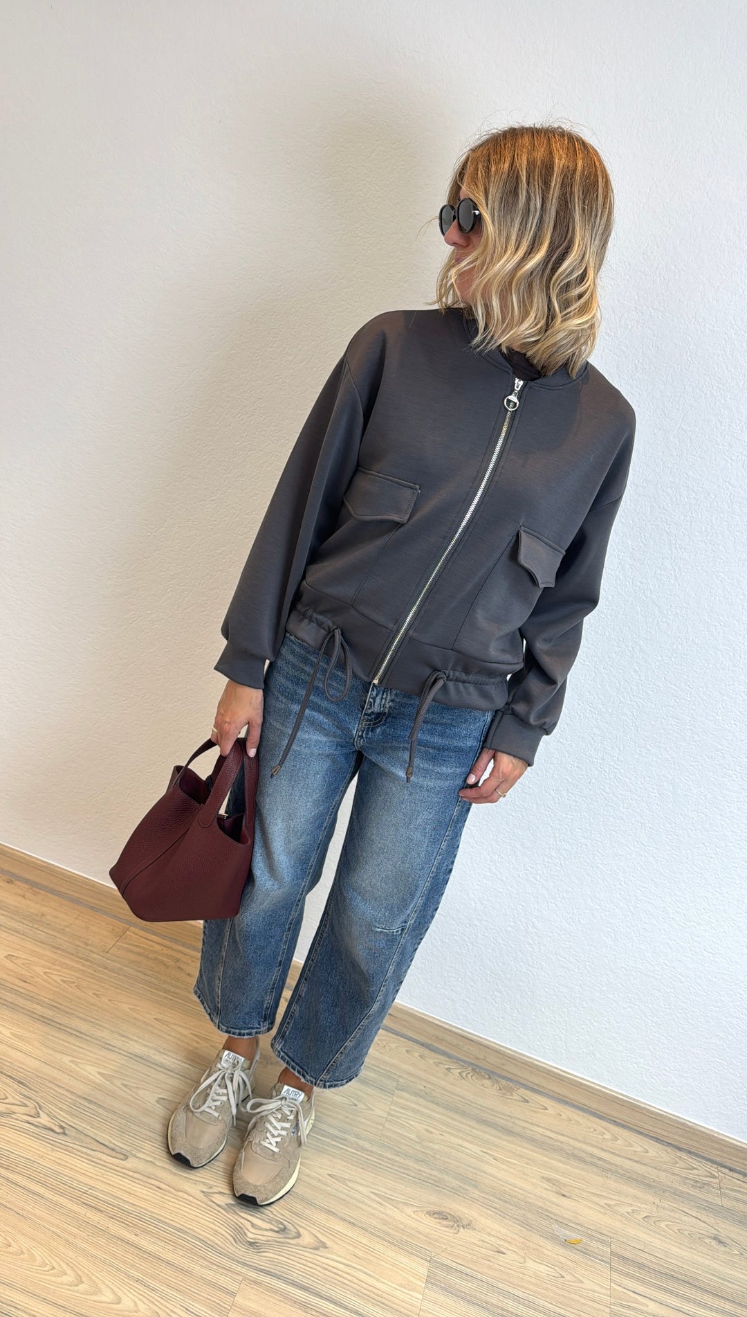 Blousonjacke - Grau