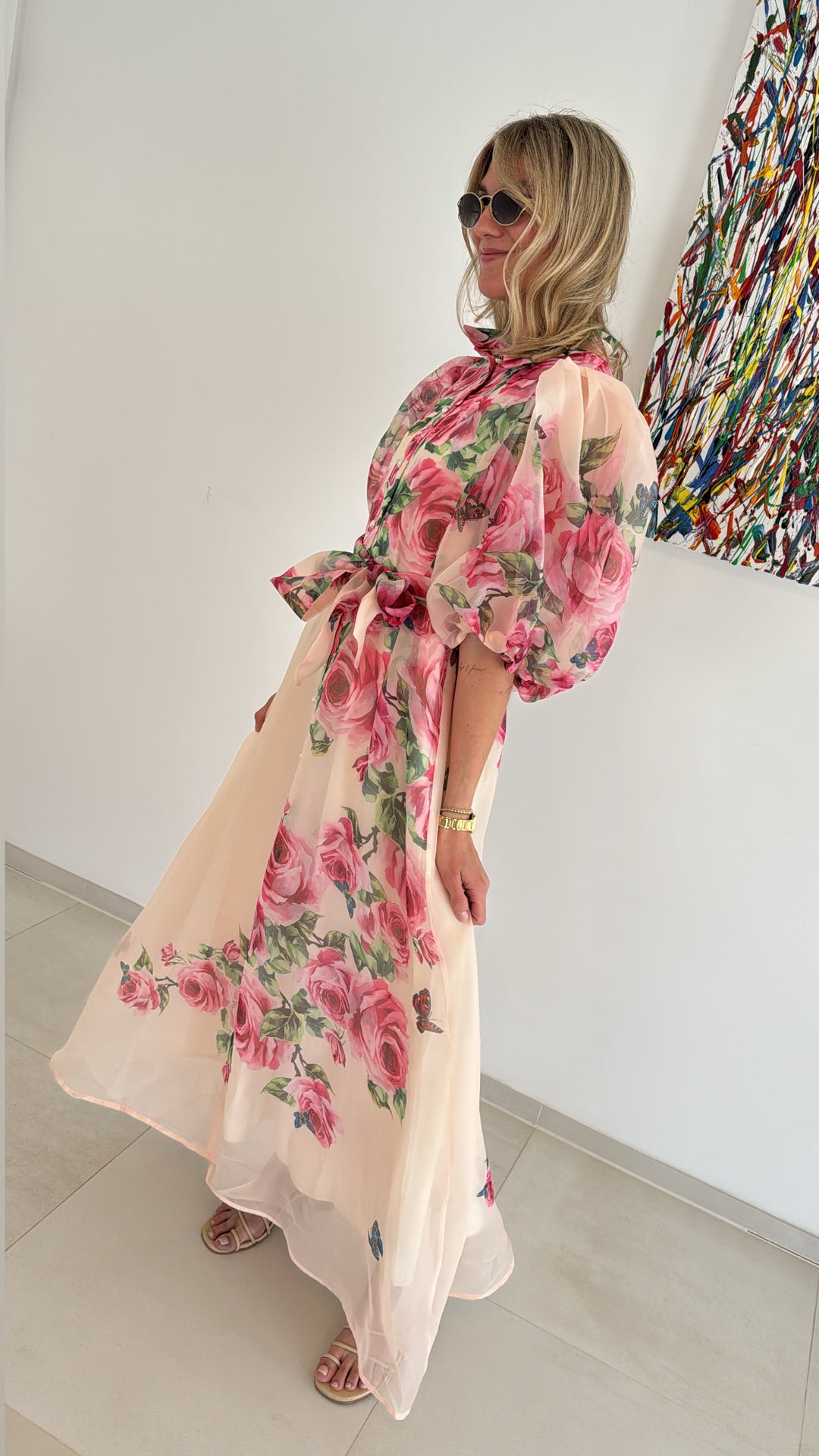 Maxi-Kleid mit Print