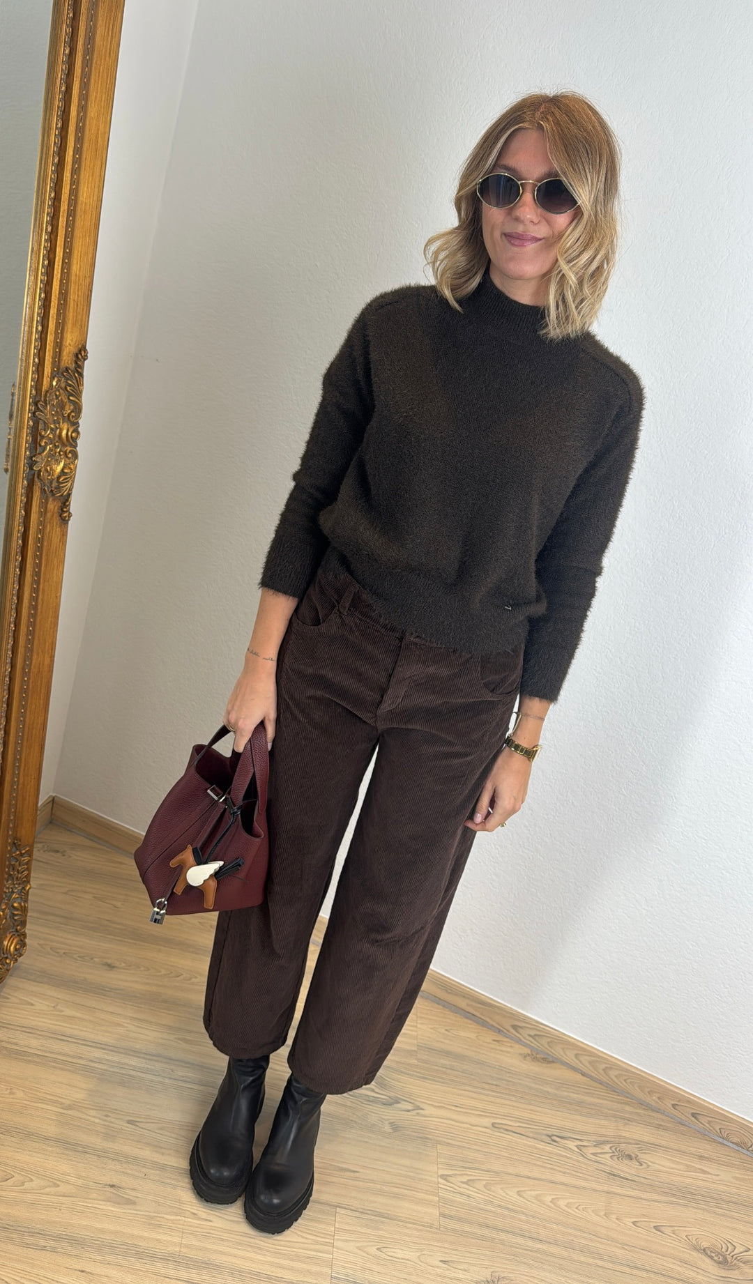Cordhose - Braun