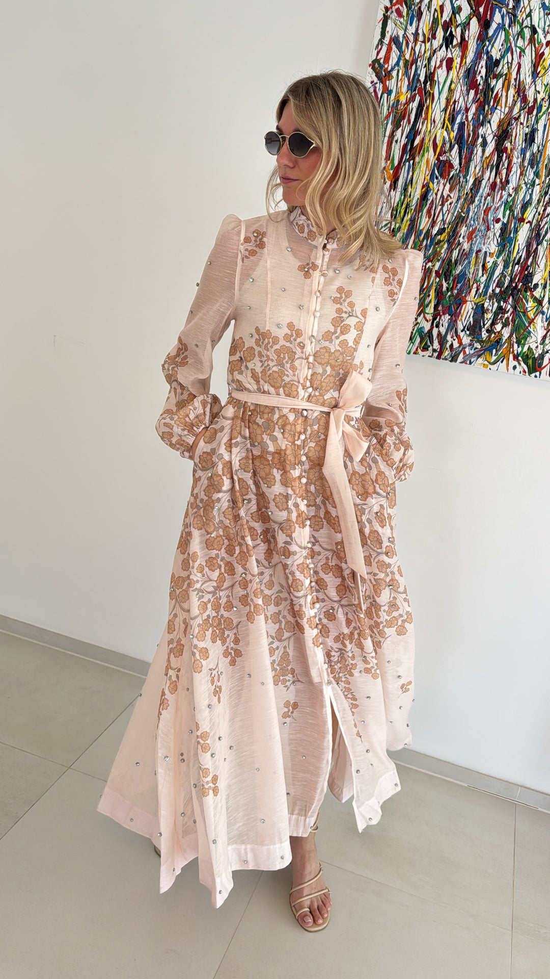 Maxi-Kleid - Beige