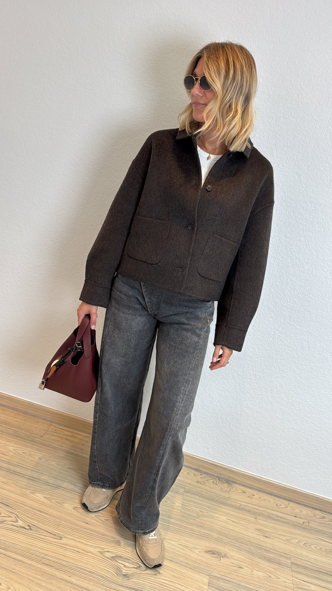 Hochwertige Jacke - Braun