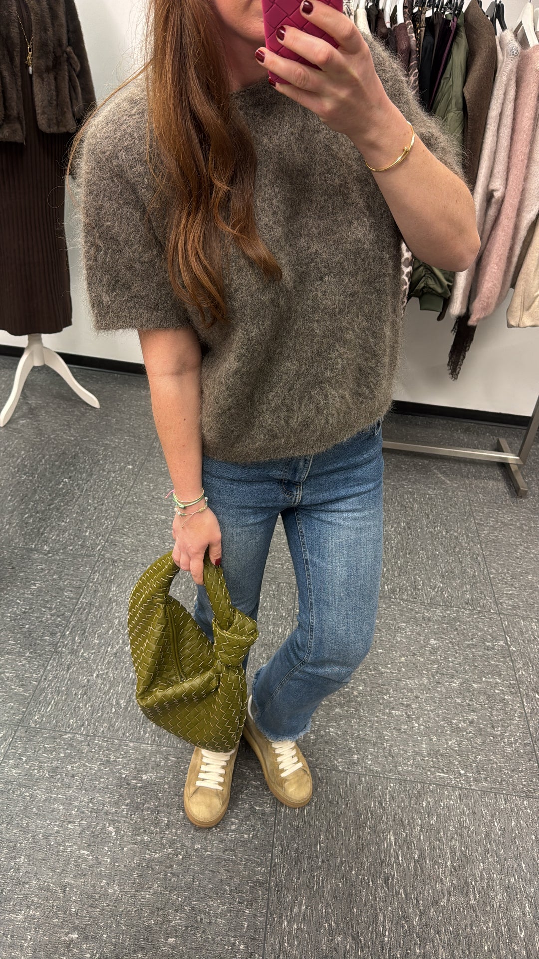 Super Kid Mohair Shirt Taupe - Limitiert