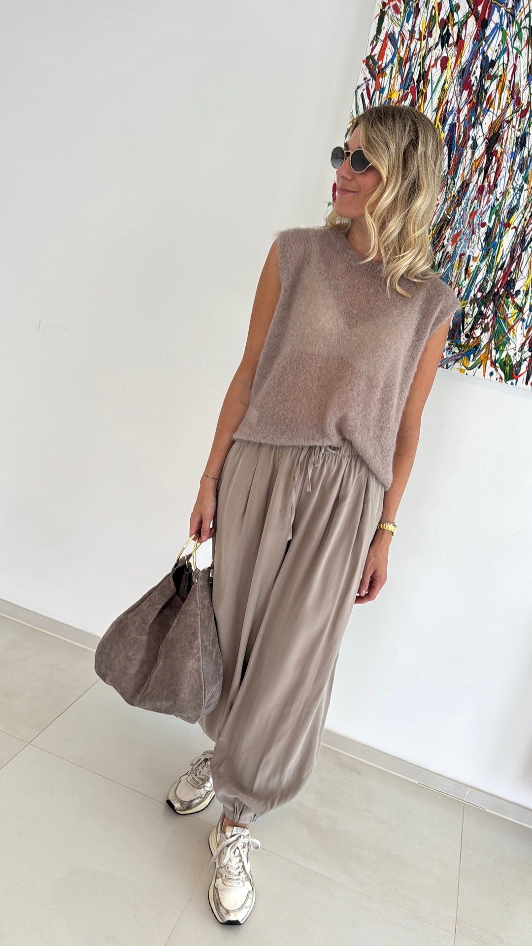Ballonhose - Taupe
