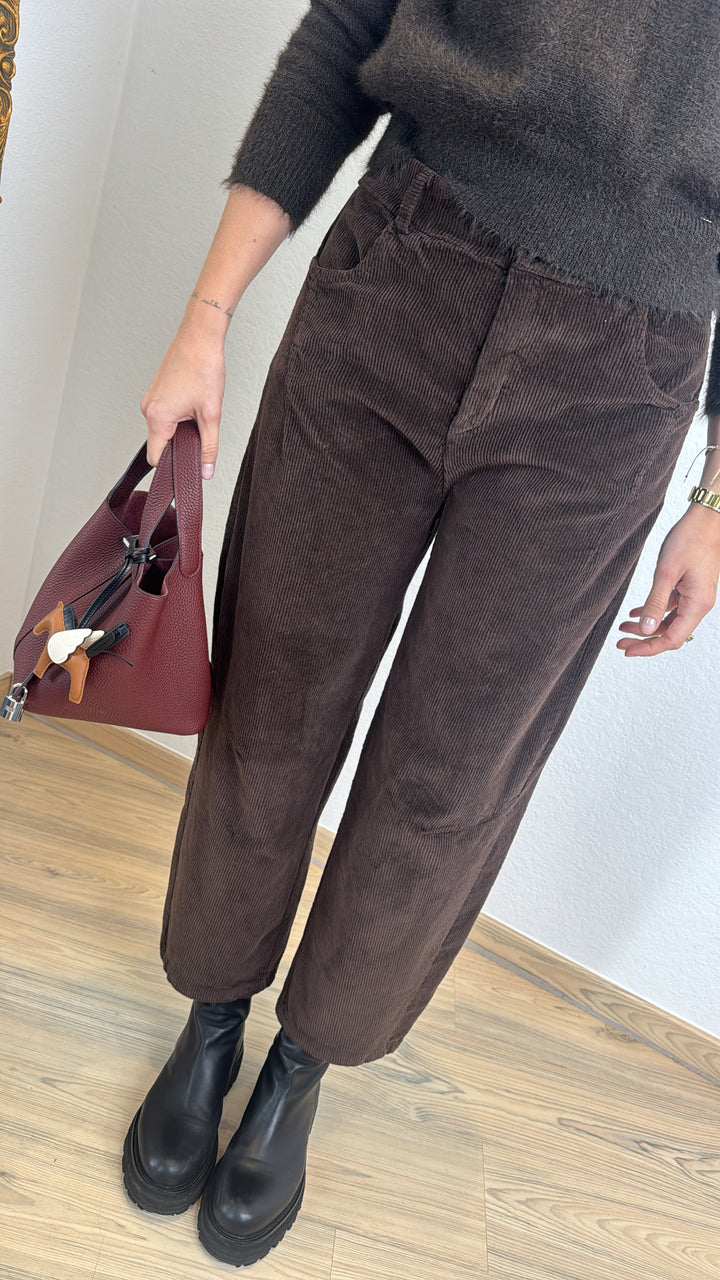 Cordhose - Braun