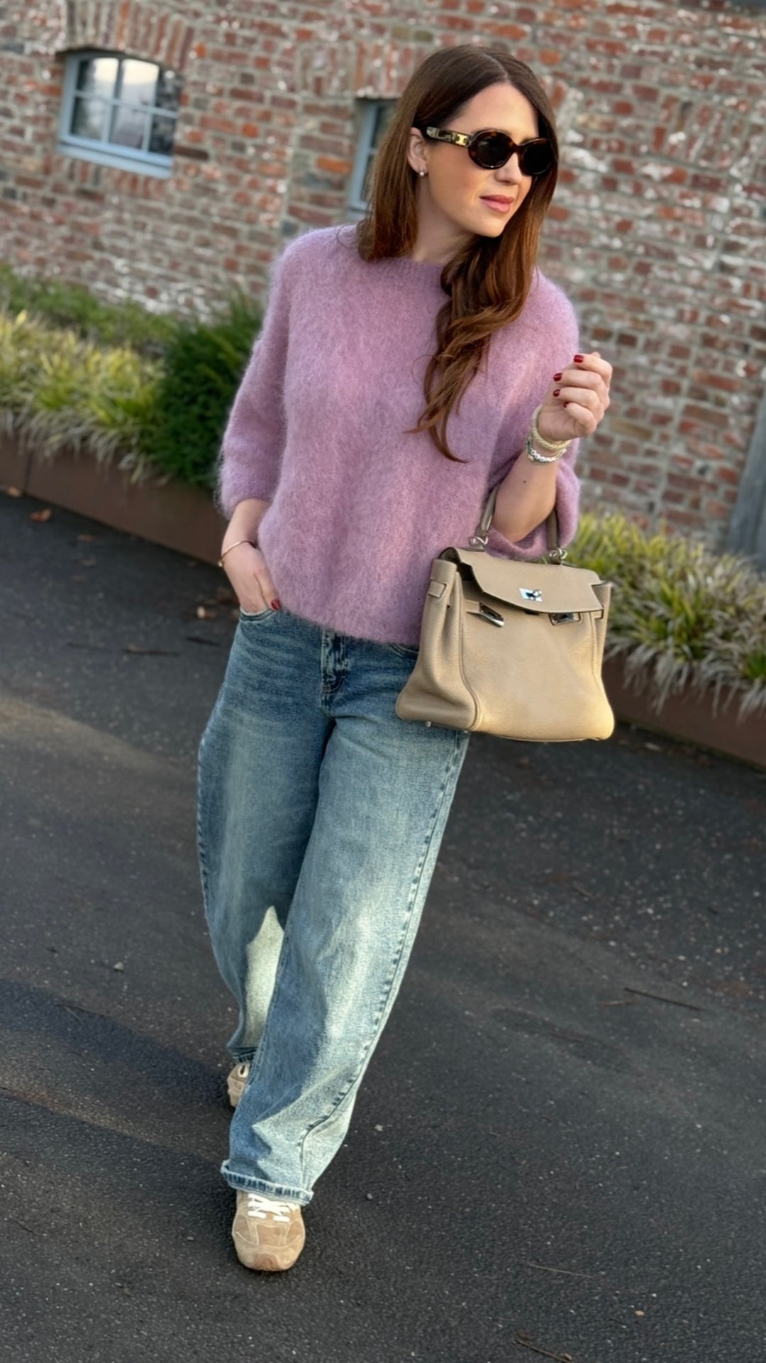 Mohair Shirt - Flieder/Rosa