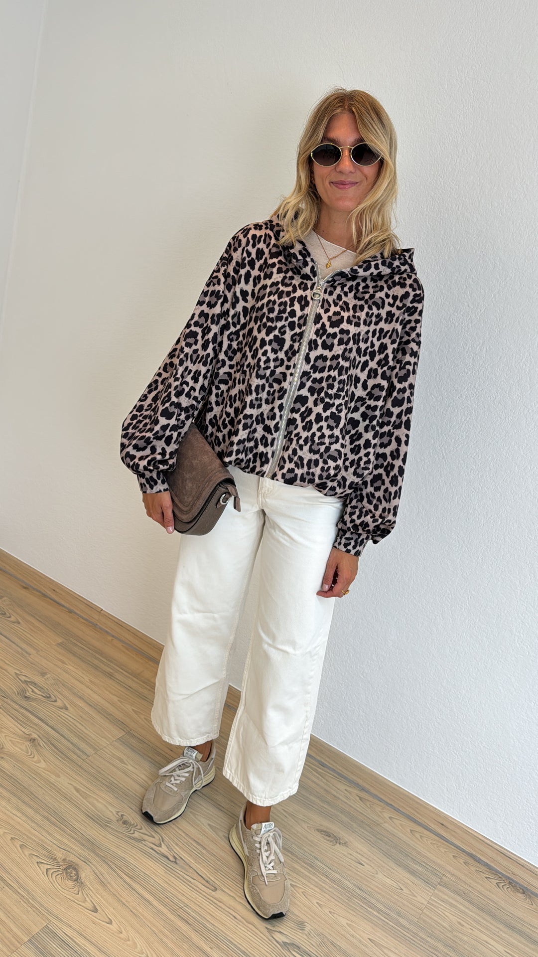 Butterstoff Jacke mit Print