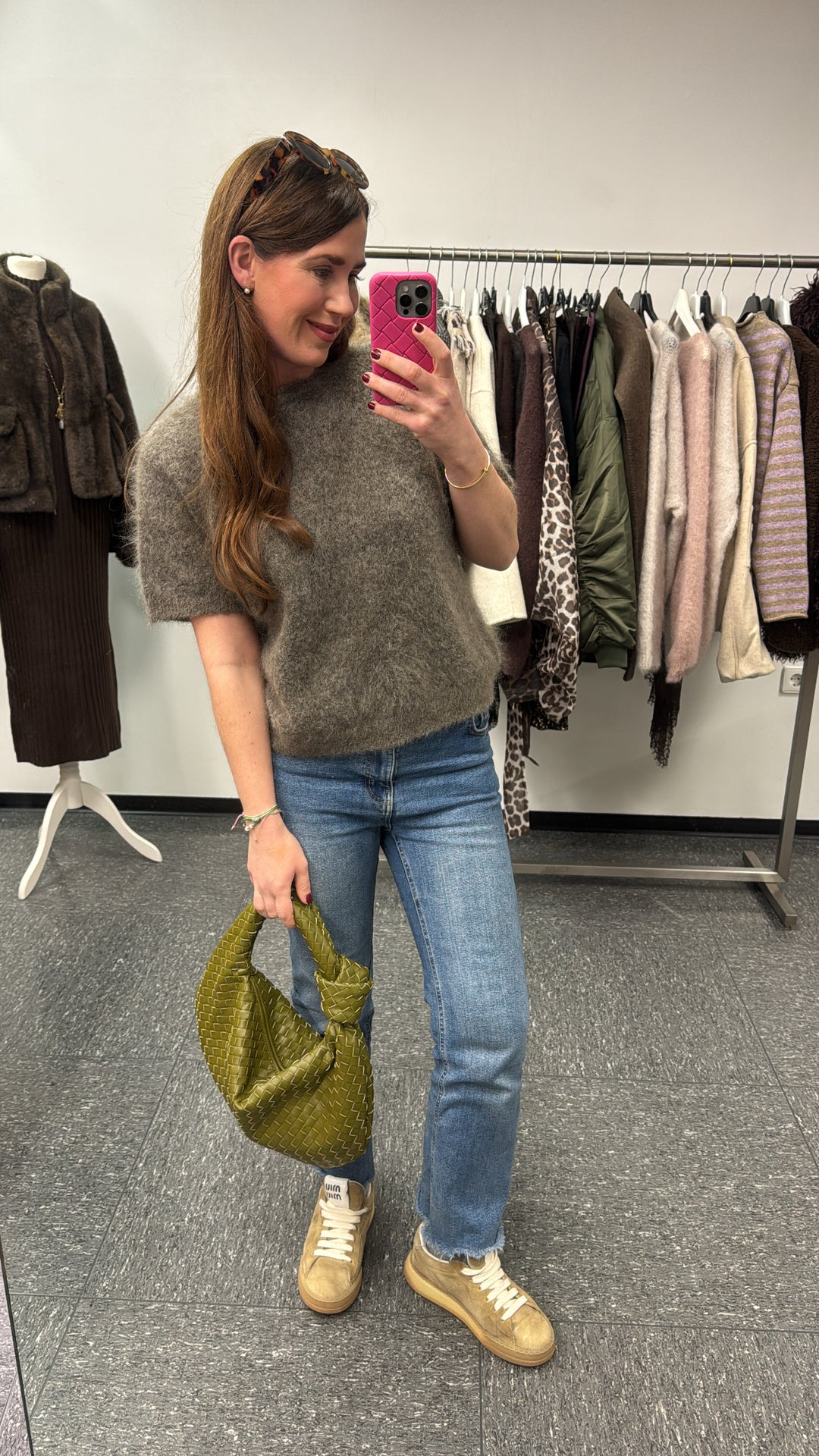 Super Kid Mohair Shirt Taupe - Limitiert