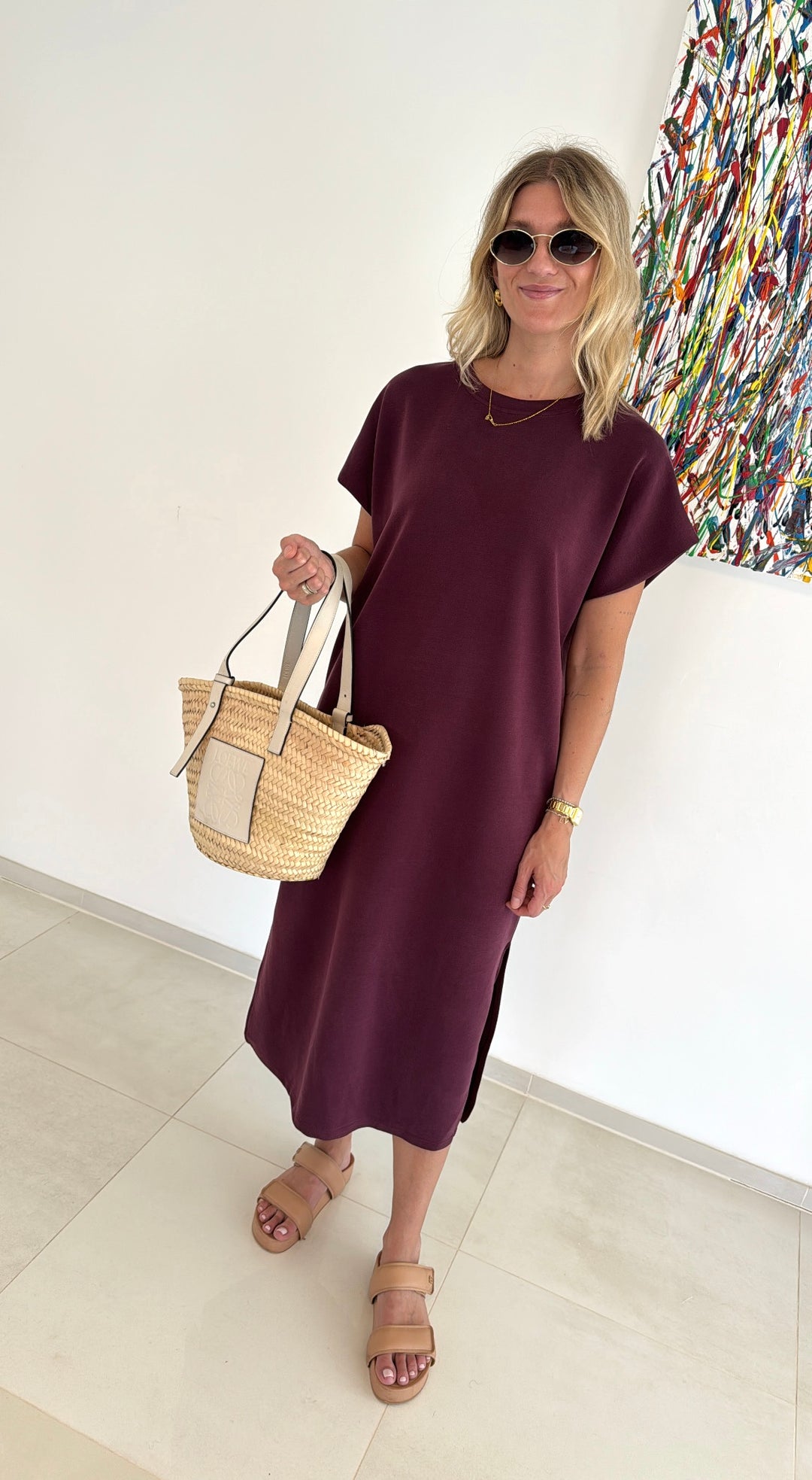 Kleid - Burgunder