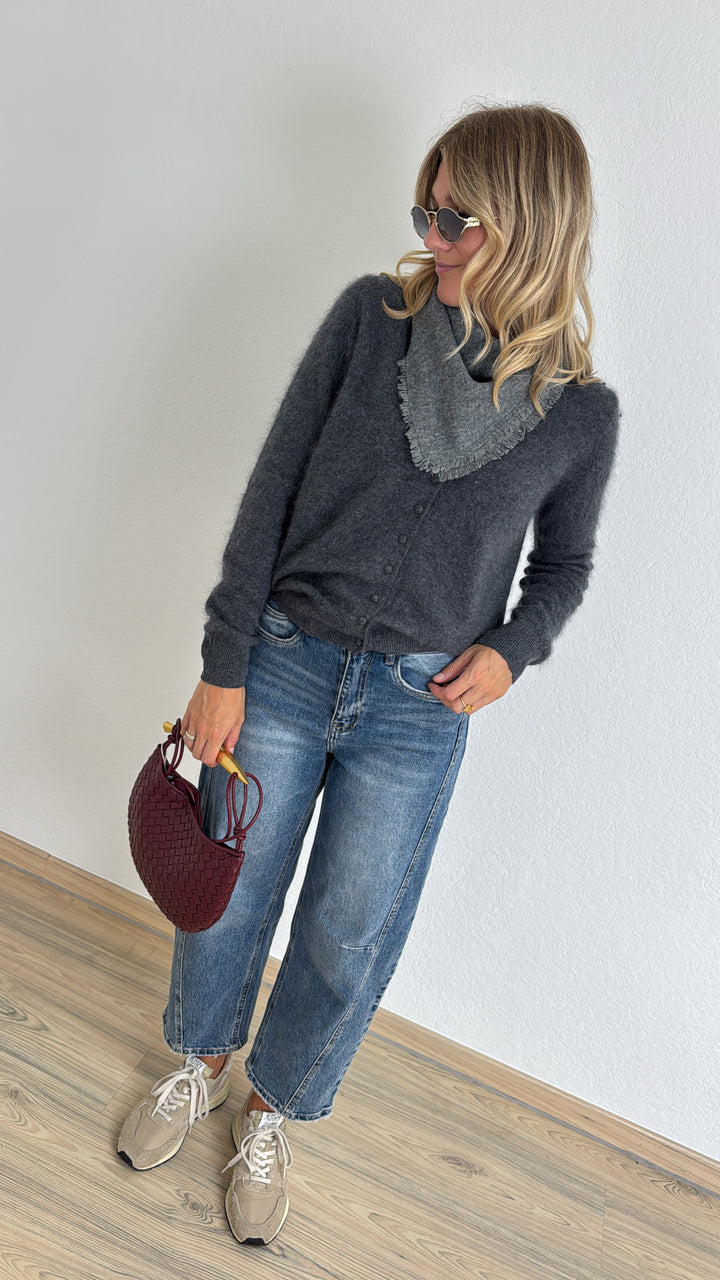 Luxury Cardigan - Grau