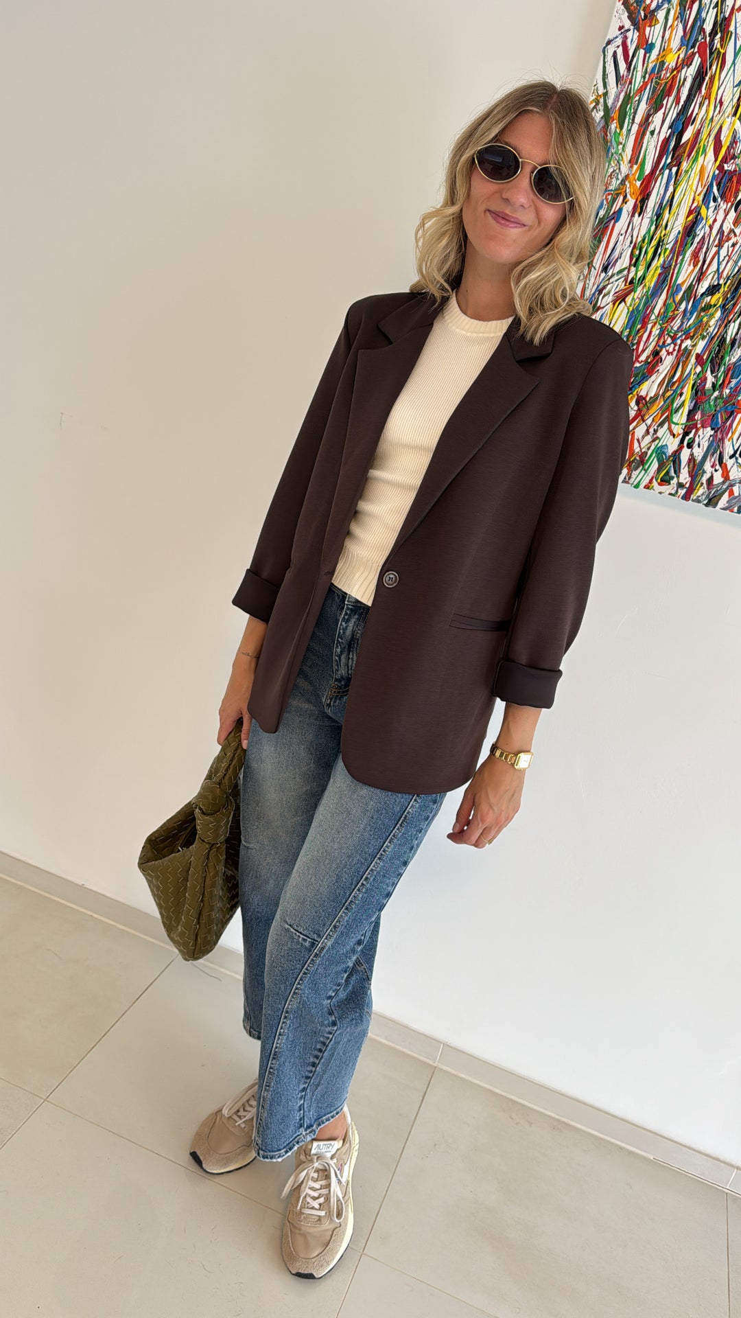 Butterstoff Blazer - Braun