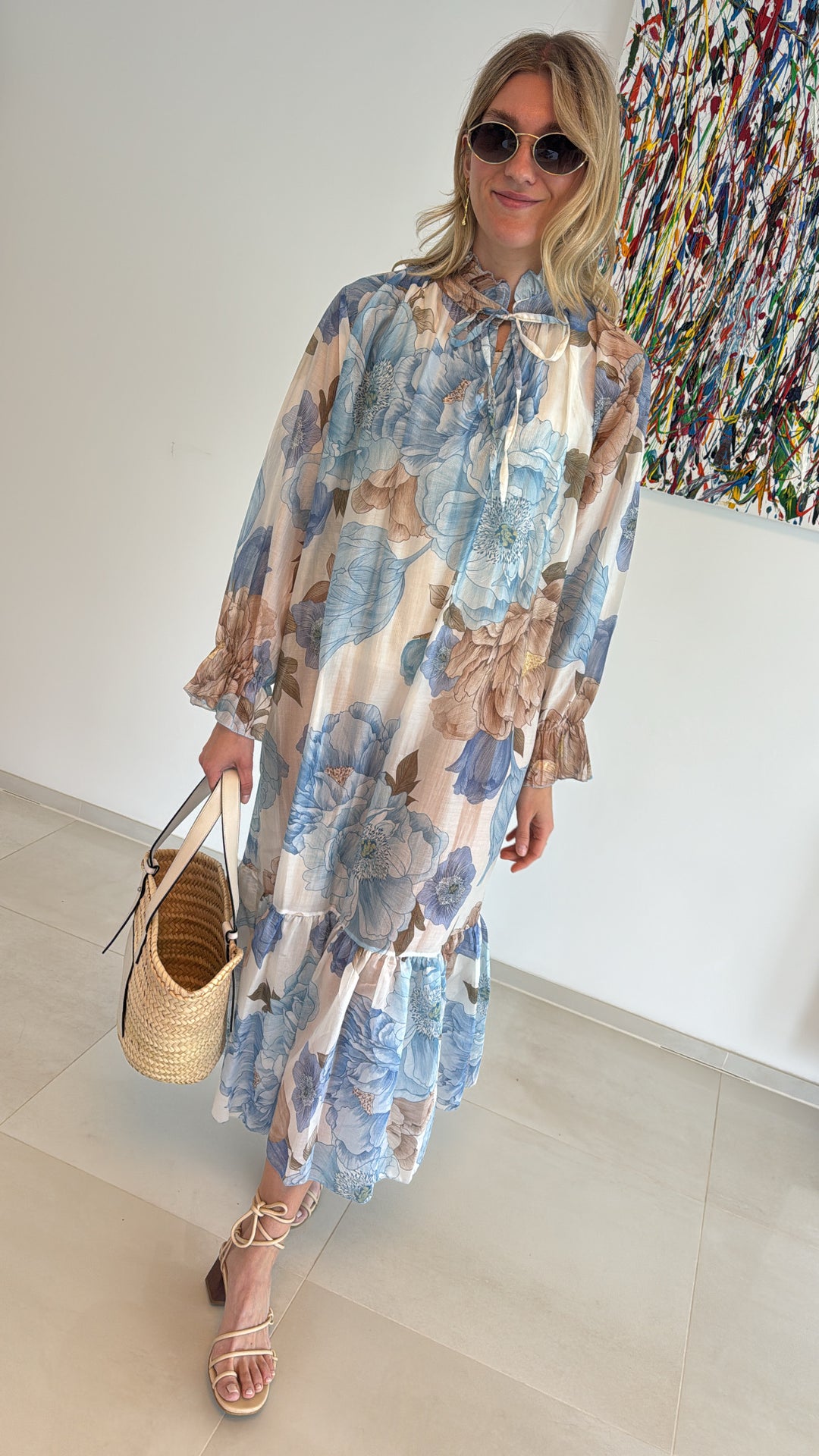 Maxi-Kleid - Hellblau