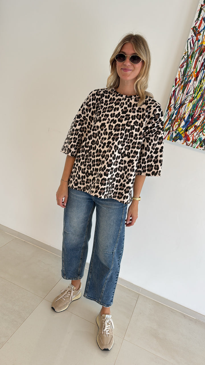 Shirt mit Print aus Butterstoff