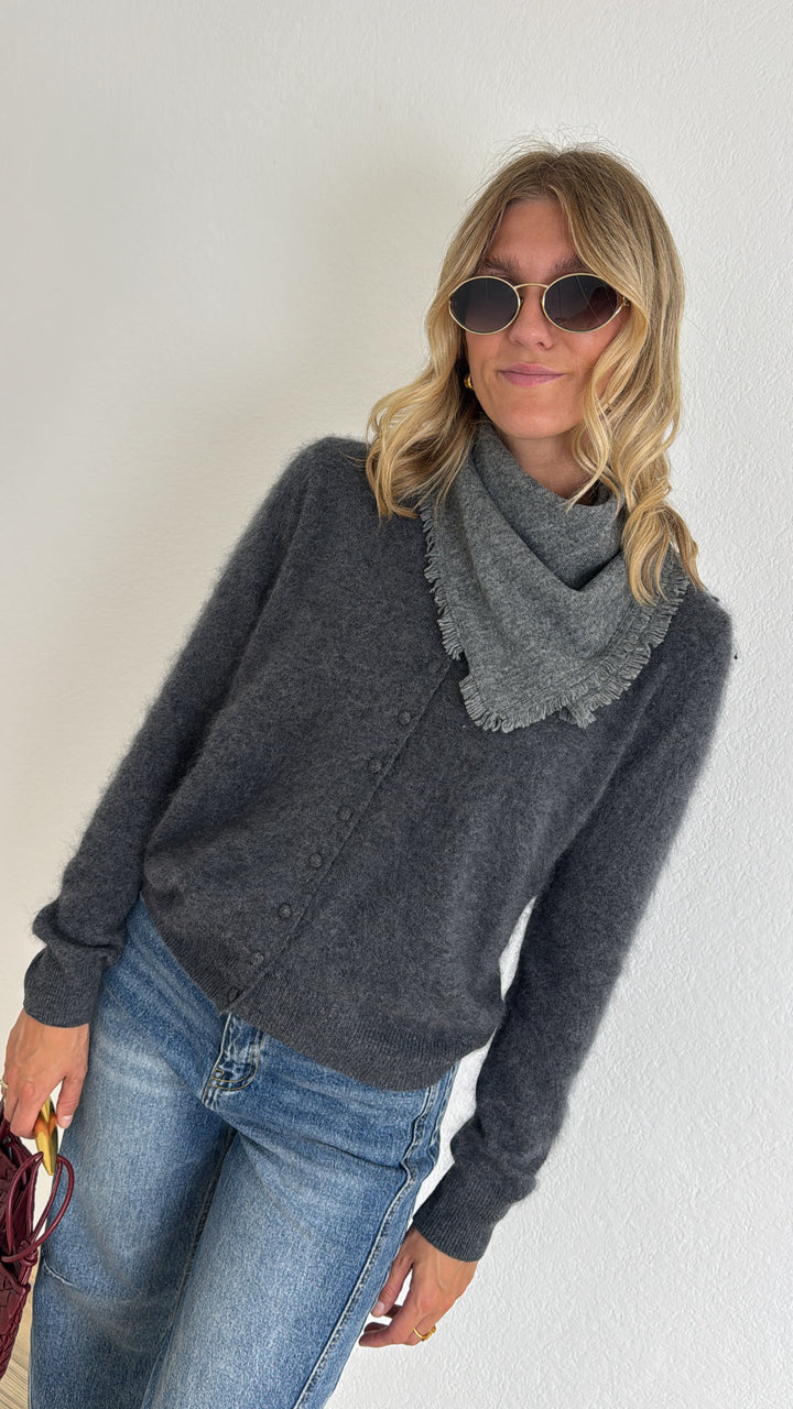 Luxury Cardigan - Grau