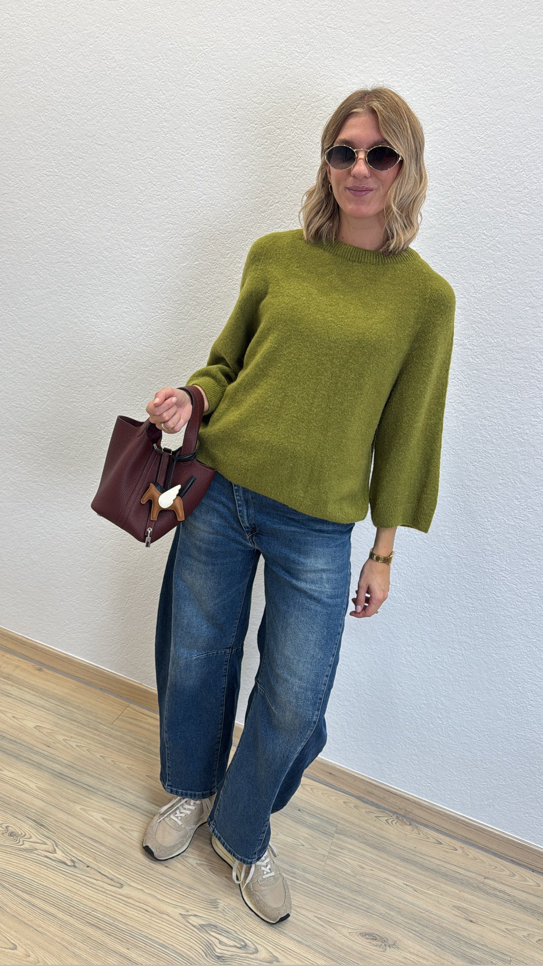 Softes Shirt - Grün (3/4 Arm)
