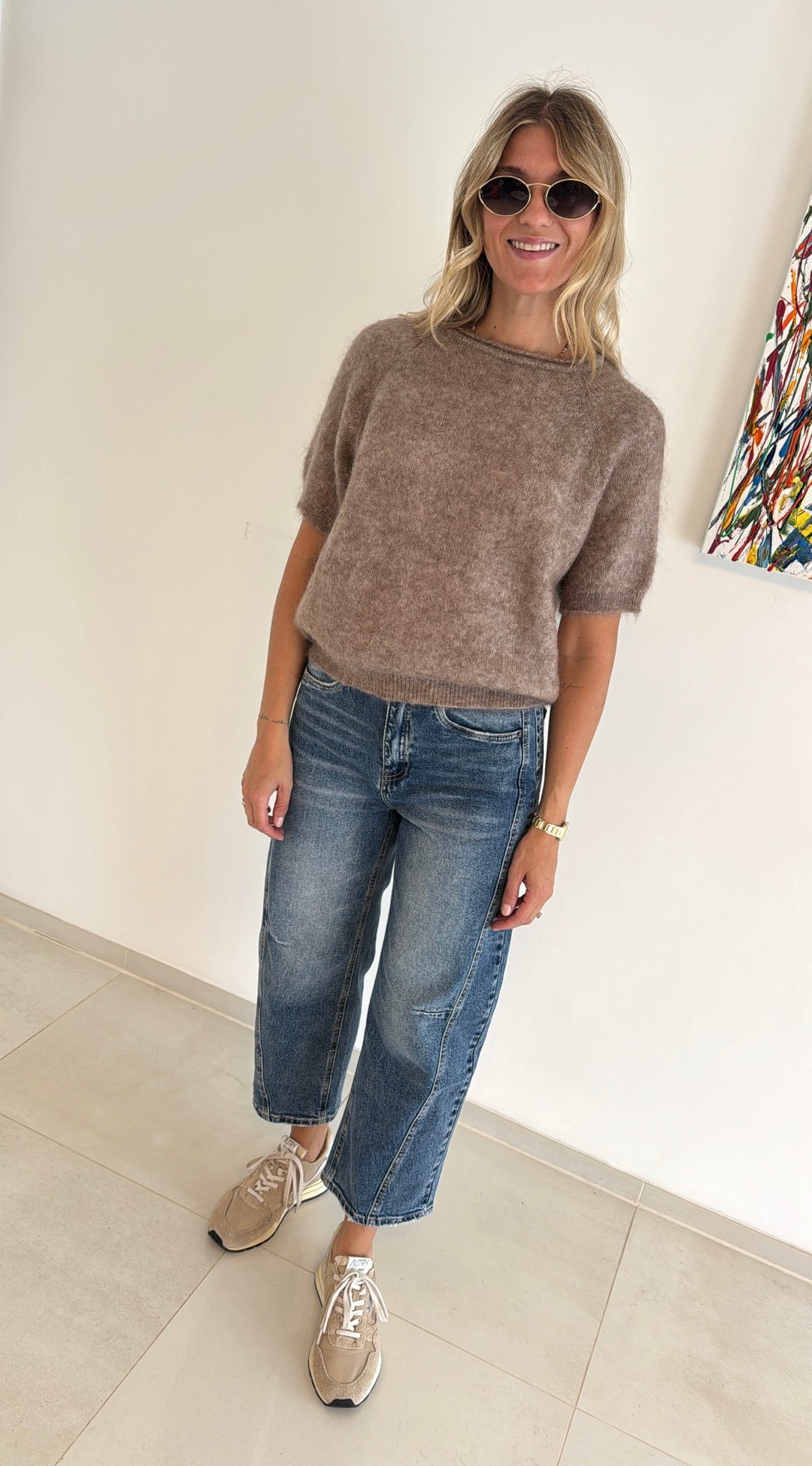 Super Kid Mohair Shirt Beige - Limitiert