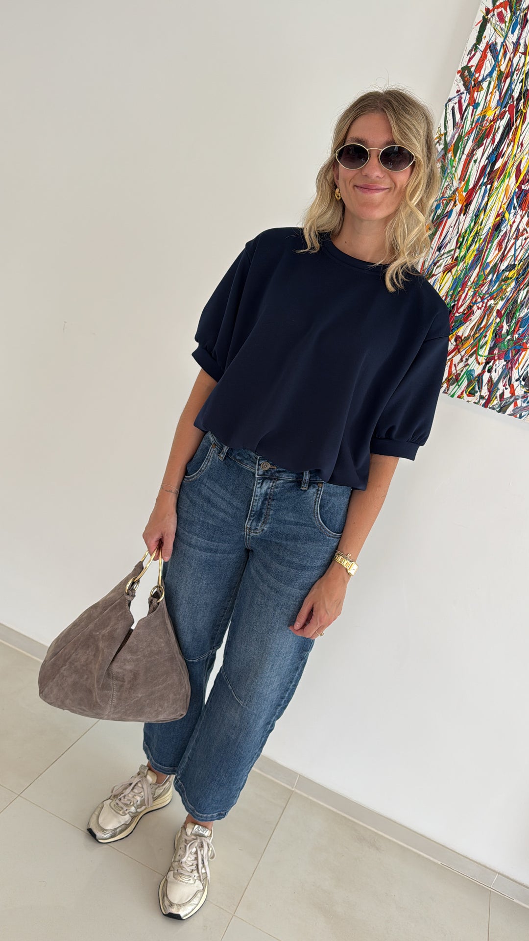 Ballonshirt - Navy