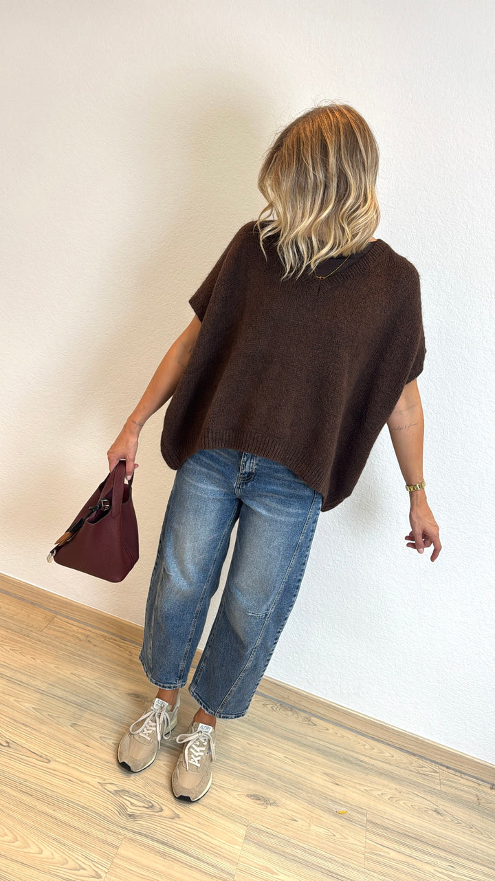 Mohair-Pullunder - Braun