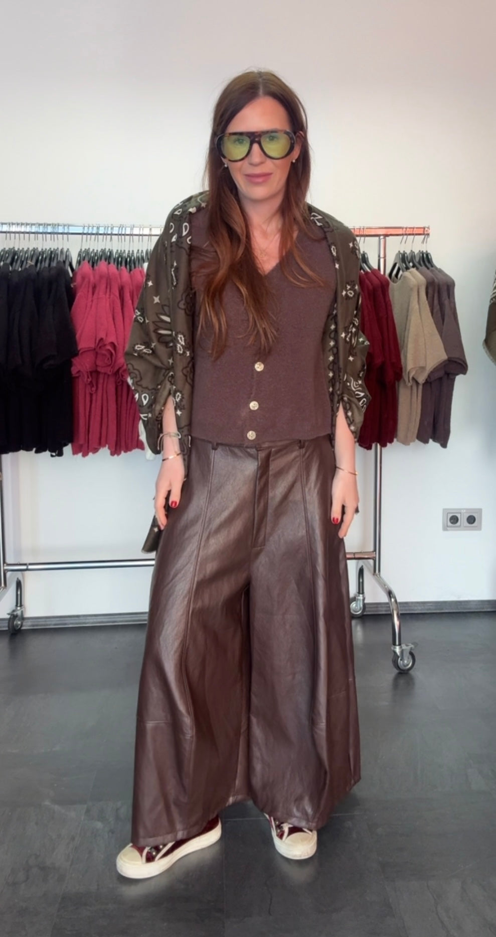 Vegane Lederhose - Braun