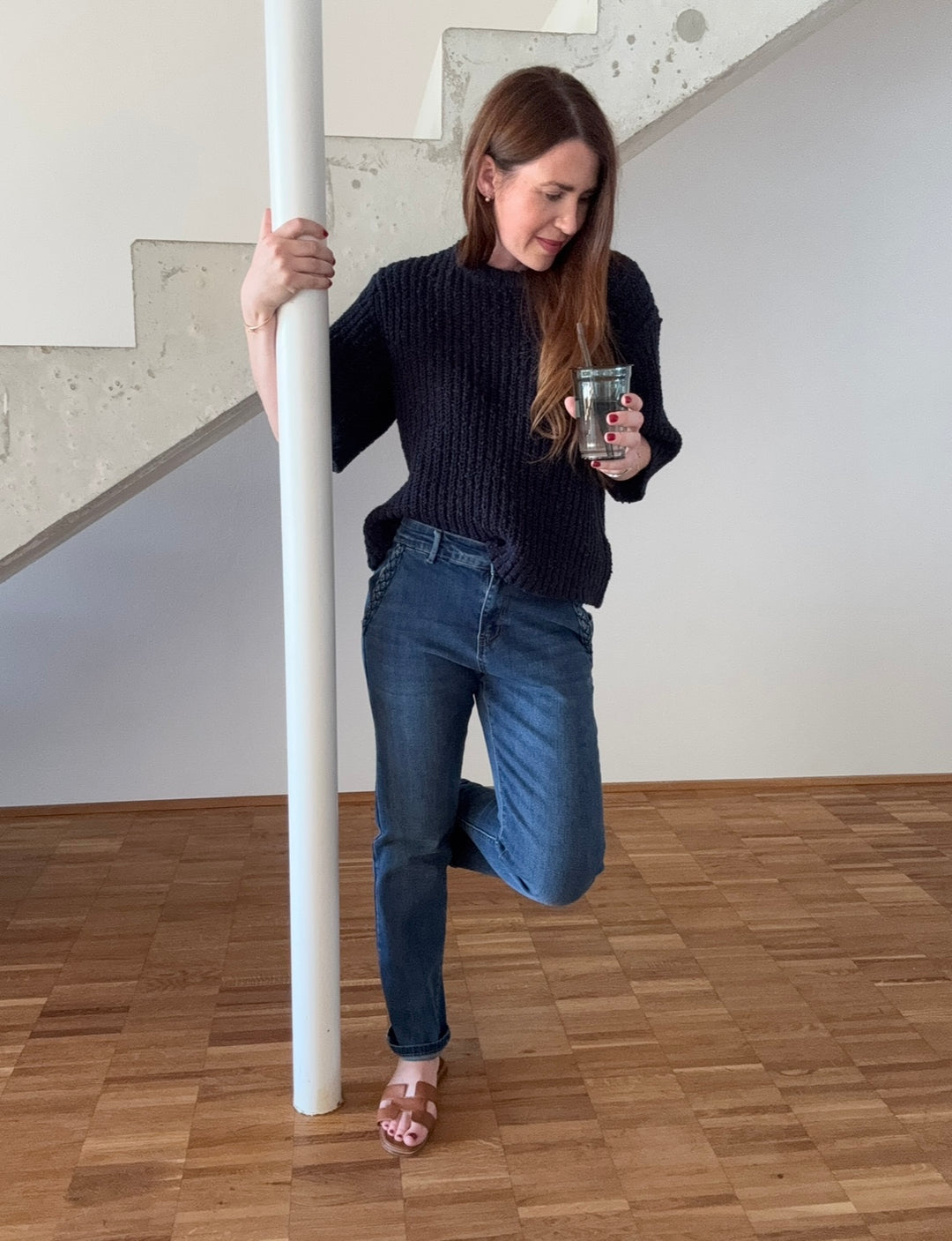 Jeans mit seitlichen Taschen