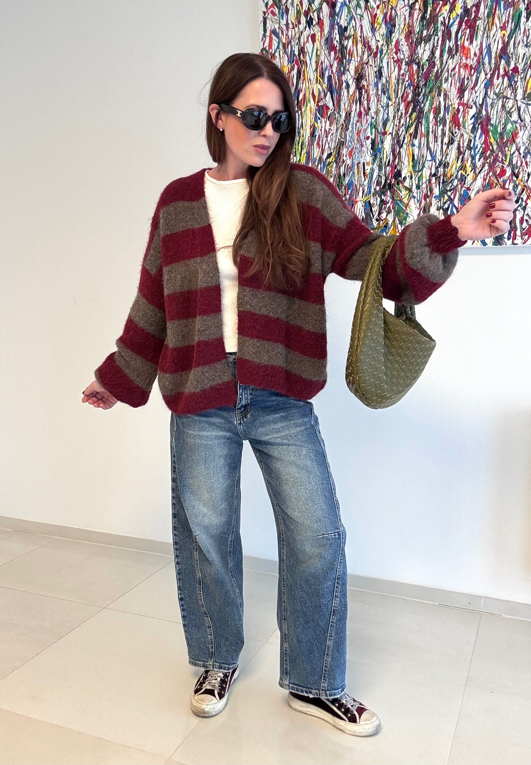 Gestreifter Cardigan - Bugunder