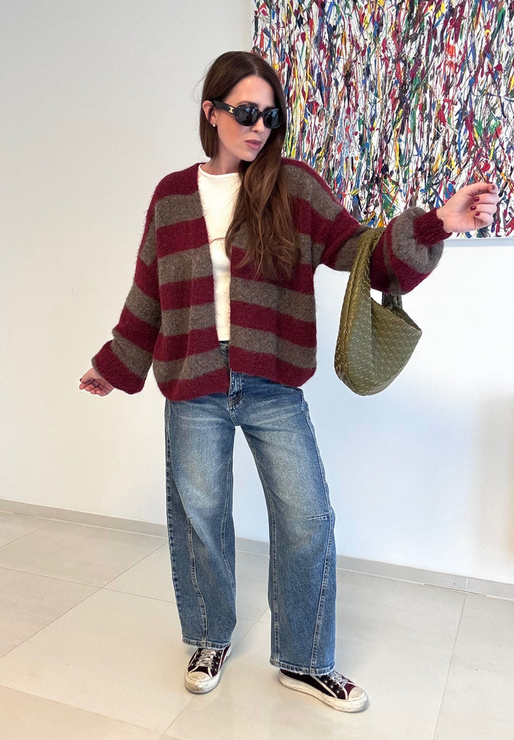 Gestreifter Cardigan - Bugunder