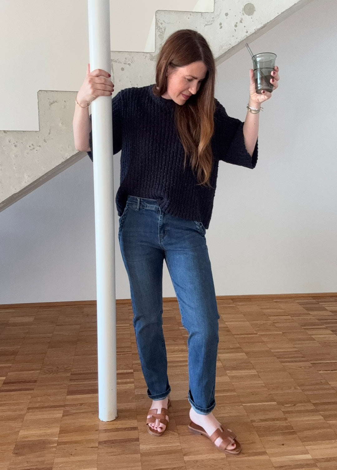 Jeans mit seitlichen Taschen