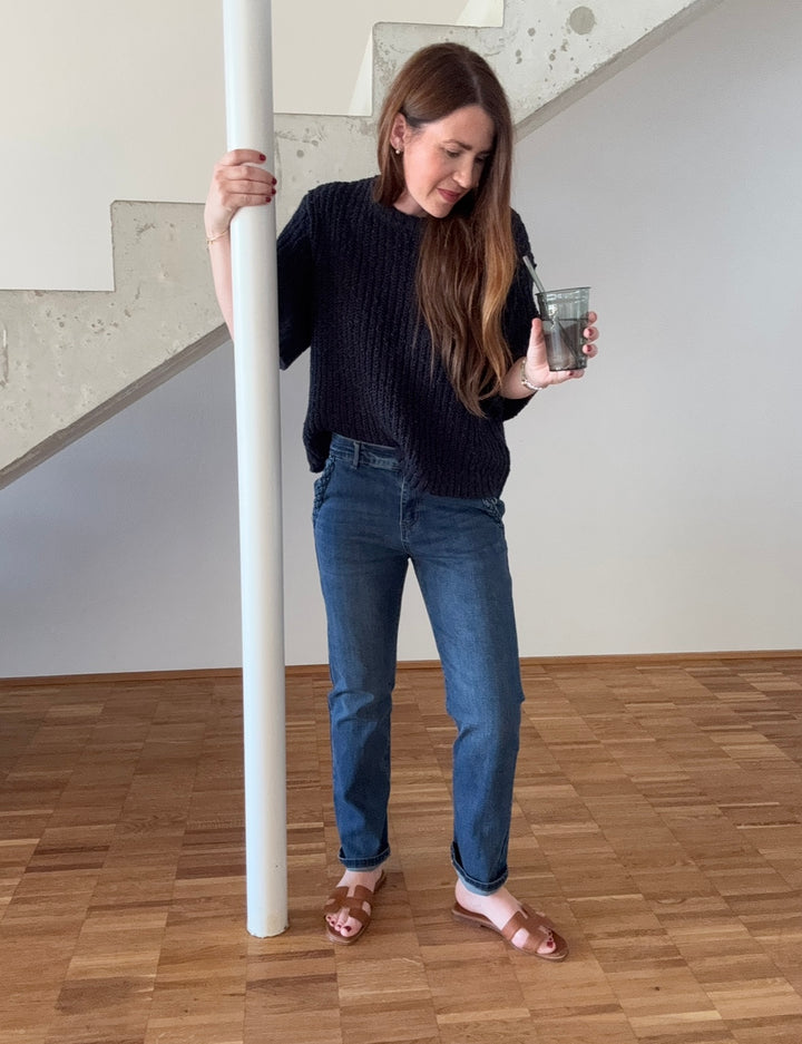 Jeans mit seitlichen Taschen