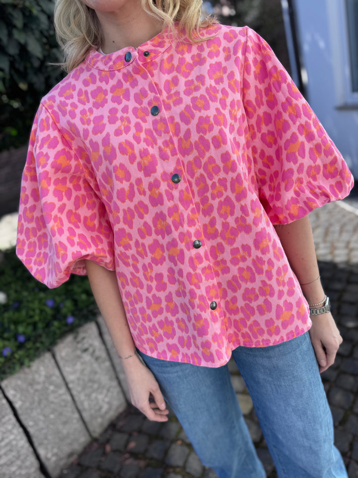 Jacke mit Print - Pink