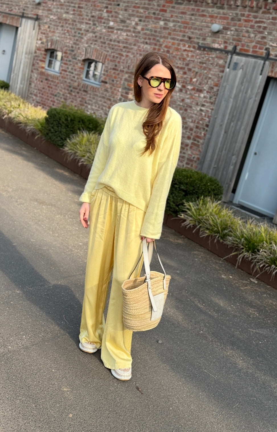 Baby-Alpaka Pullover - Gelb