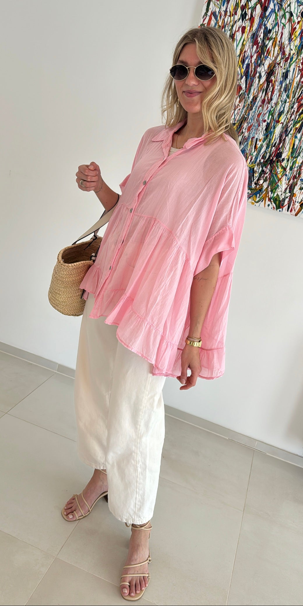 Bluse - rosa