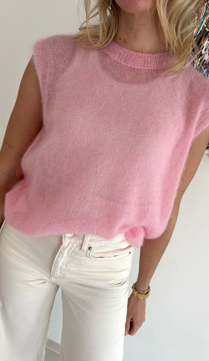 Mohair-Pullunder - Rosa