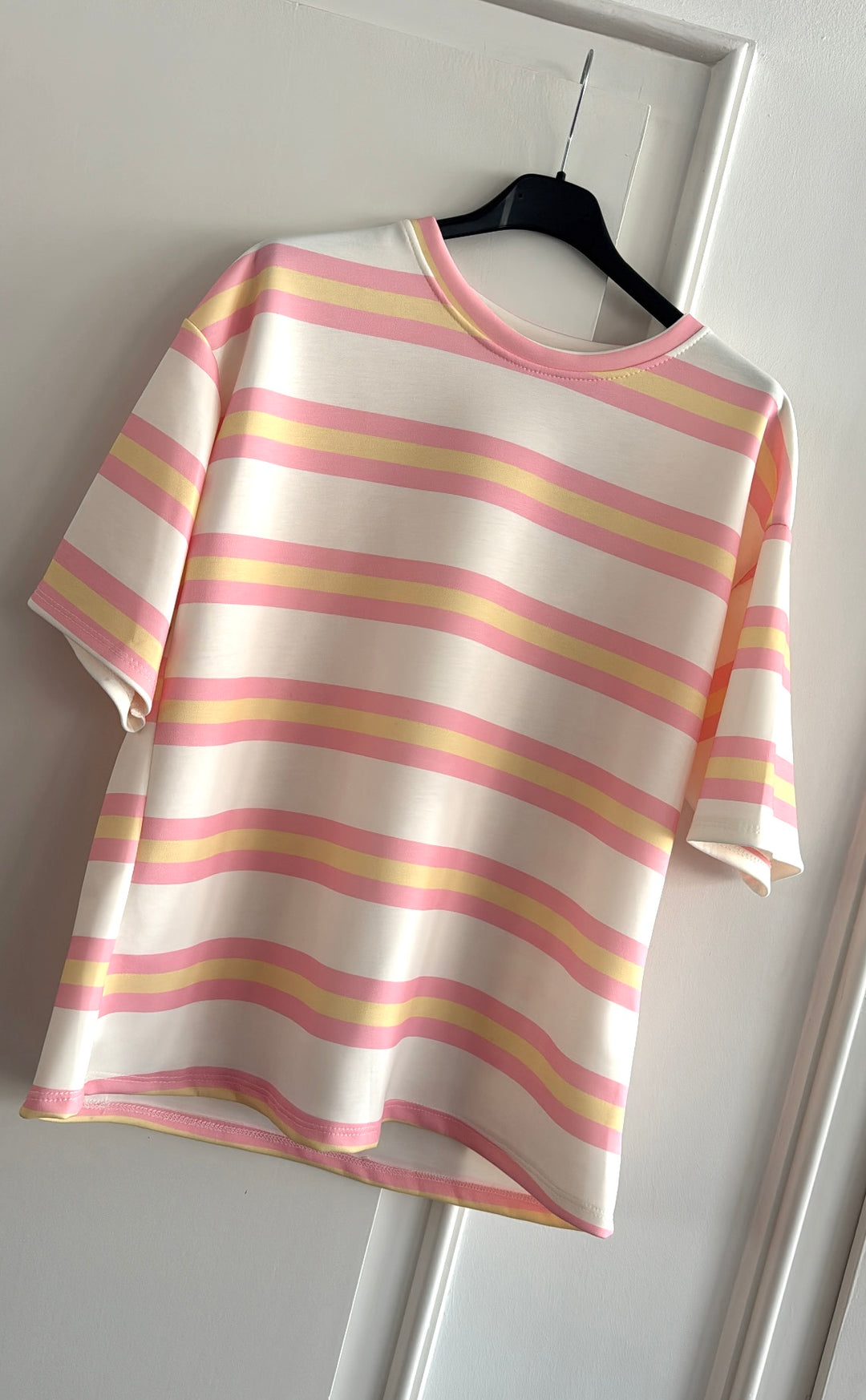 Shirt gestreift - Gelb/Rosa