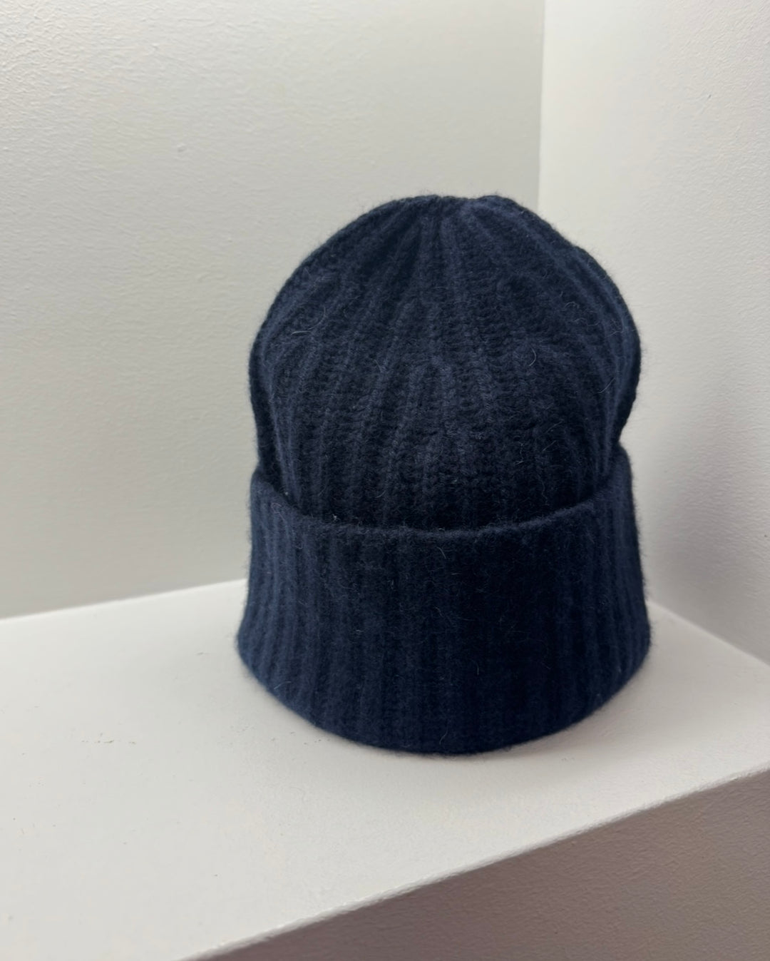 100% Kaschmir Mütze - Navy