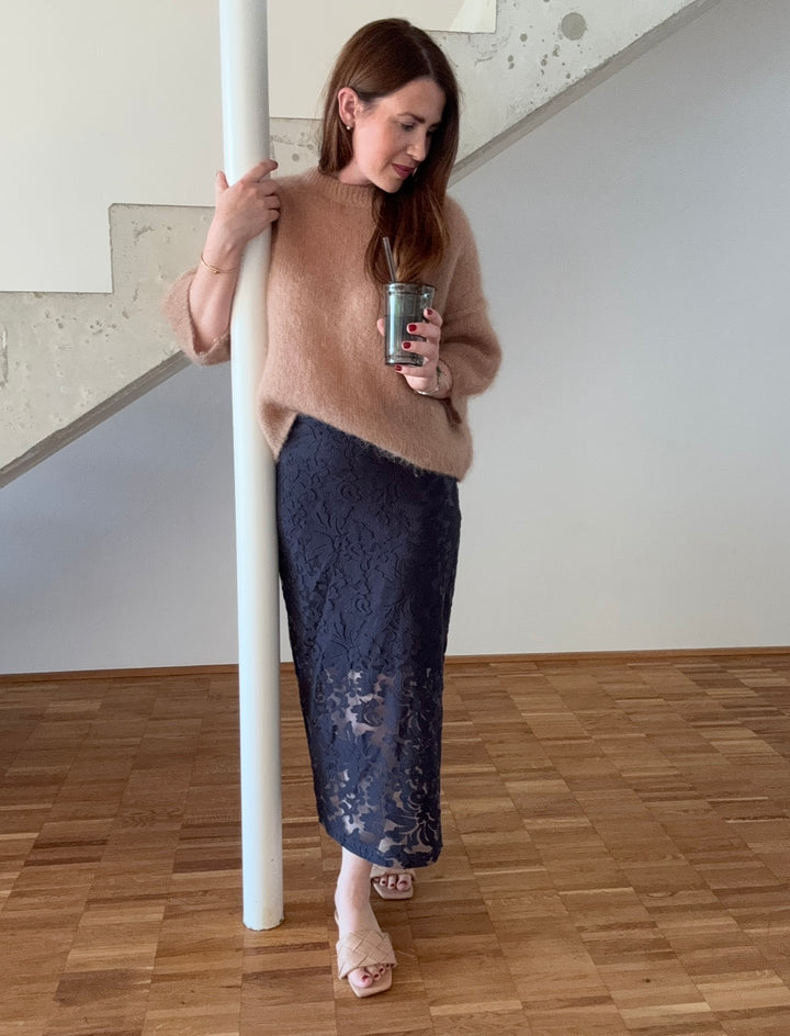 Rock aus Spitze - Navy