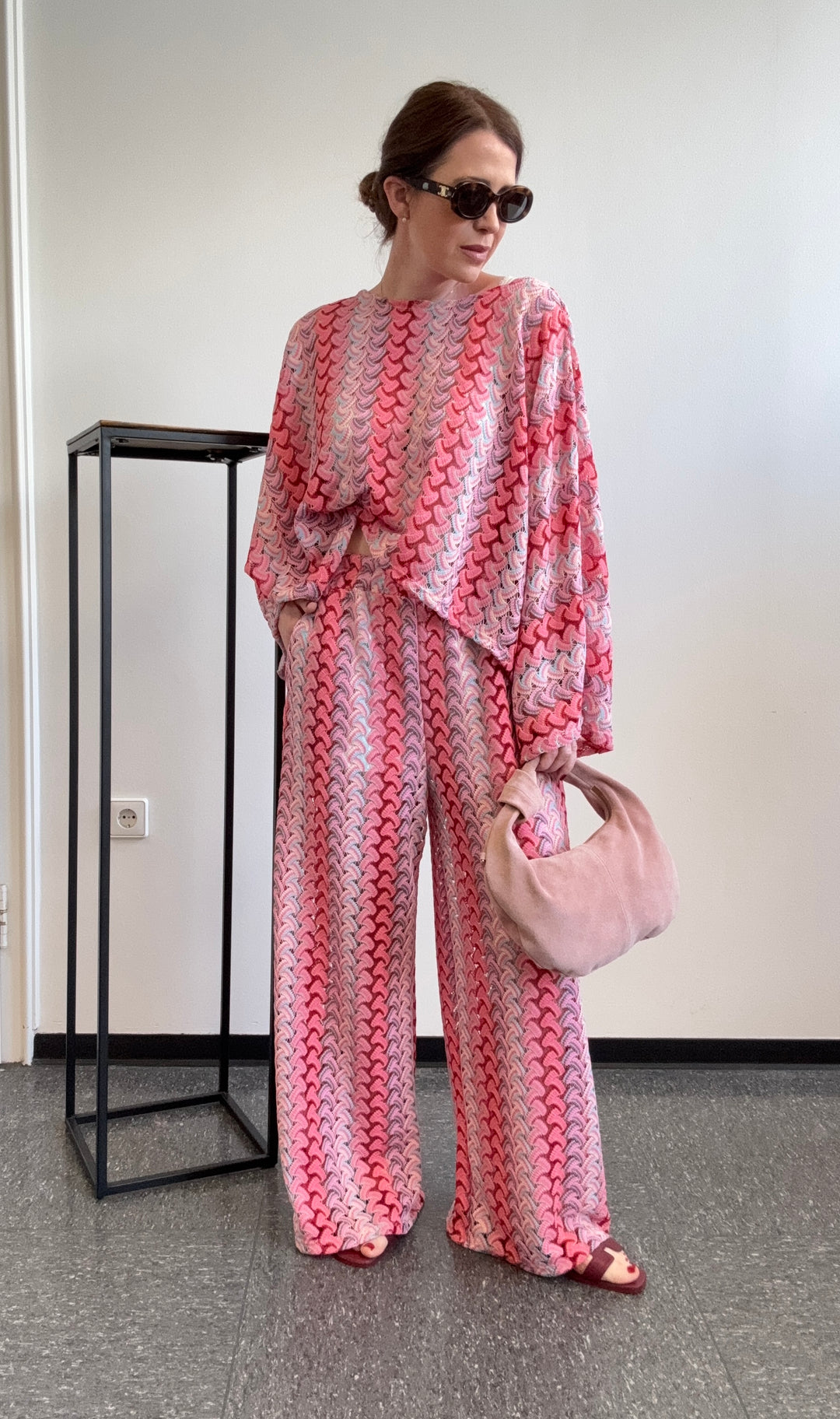 Strickhose - Pink